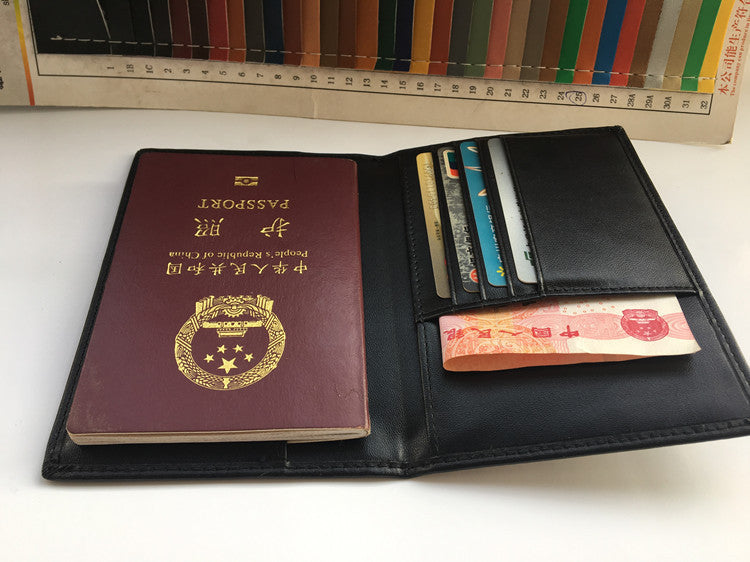 Genuine Leather RFID Passport Holder – The Essential Companion for the Bitcoin Traveler