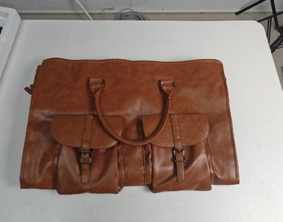 Large PU Leather Travel Bag – Stylish & Spacious Weekender for Men and Women