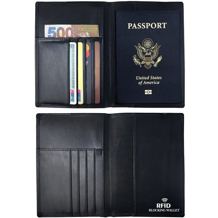 Genuine Leather RFID Passport Holder – The Essential Companion for the Bitcoin Traveler
