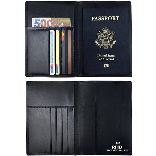 Genuine Leather RFID Passport Holder – The Essential Companion for the Bitcoin Traveler