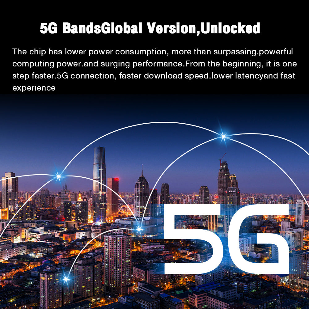 Unlocked 5G Smartphone – 6GB RAM, 256GB Storage, 6000mAh Battery & Stylus