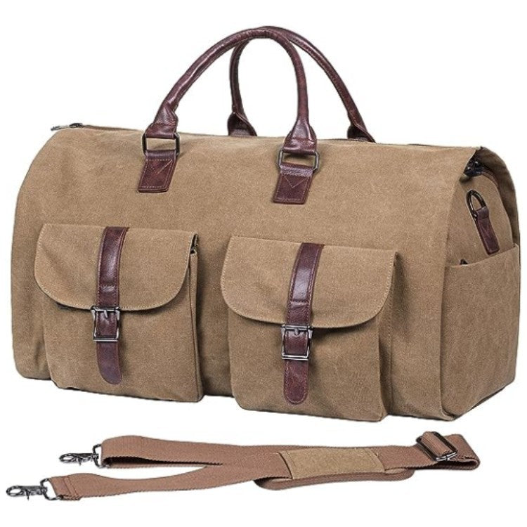 Large PU Leather Travel Bag – Stylish & Spacious Weekender for Men and Women
