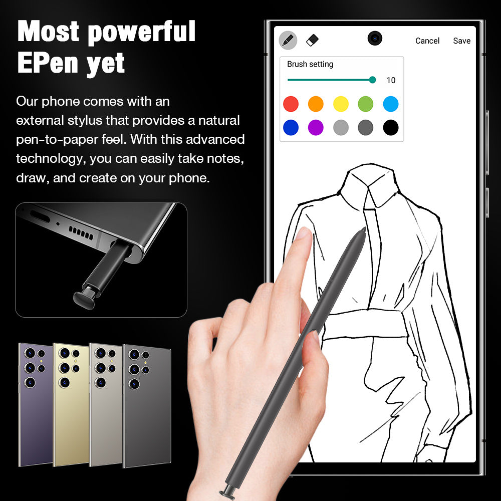 Unlocked 5G Smartphone – 6GB RAM, 256GB Storage, 6000mAh Battery & Stylus