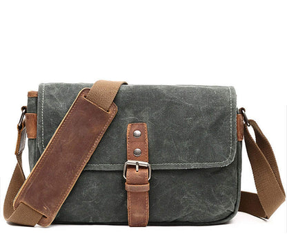 Retro Canvas Shoulder Bag – Durable Everyday Carry with Vintage Charm