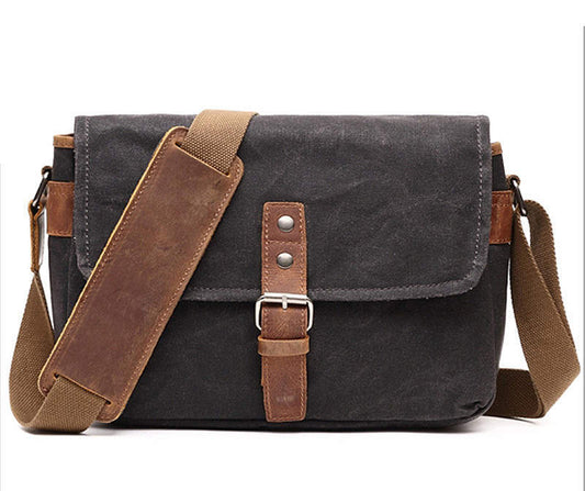 Retro Canvas Shoulder Bag – Durable Everyday Carry with Vintage Charm