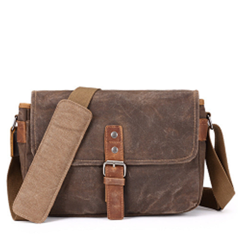 Retro Canvas Shoulder Bag – Durable Everyday Carry with Vintage Charm