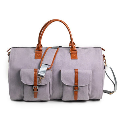 Large PU Leather Travel Bag – Stylish & Spacious Weekender for Men and Women