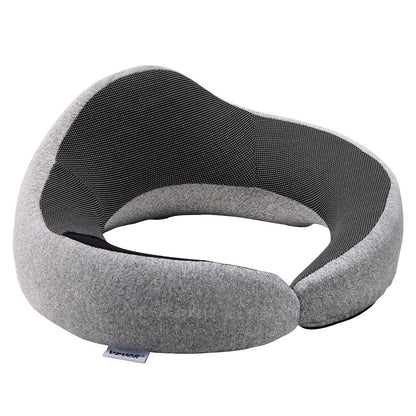 Travel Pillow Double-Layered Memory Foam Neck Pillow For Traveling Black-Gray