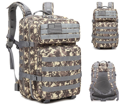 50L Tactical Waterproof Outdoor Backpack – Military-Grade MOLLE Design