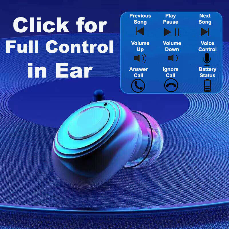 Wireless Bluetooth 5.1 Earbuds – Smart Touch Control with LED Display & IPX7 Waterproof