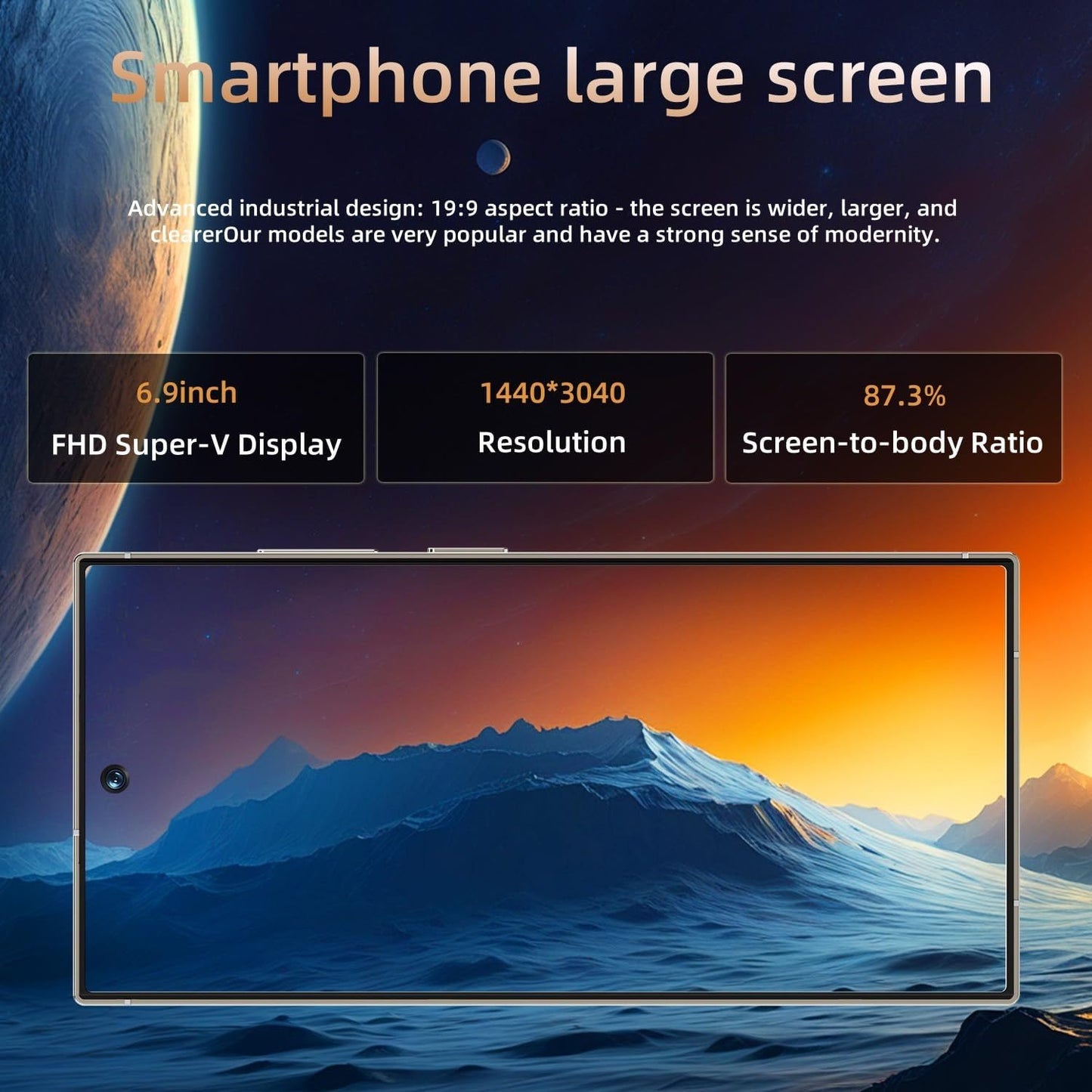 Unlocked 5G Smartphone – 8GB RAM, 256GB Storage, 8000mAh Battery & Stylus