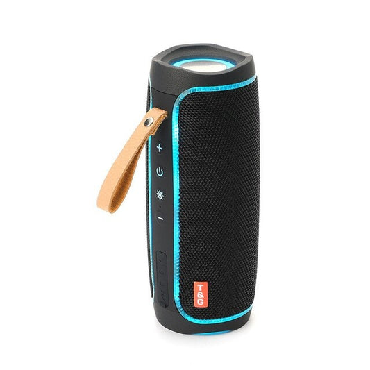 Portable IPX5 Bluetooth Speaker with Stereo Sound & Lights