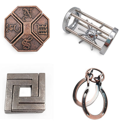 Traveler’s Alloy Puzzle Set – Brain-Burning Fun for the Bitcoin Journey