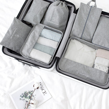 7-Piece Travel Packing Cube Set – Cationic Oxford Cloth Luggage Organizers