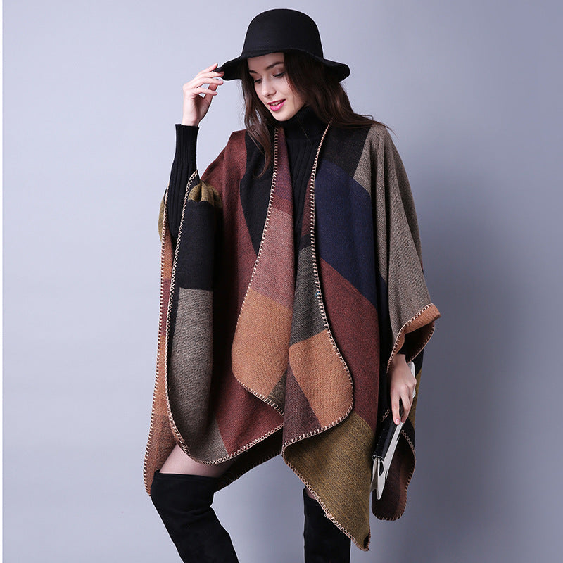 Plaid & Pattern Imitation Cashmere Scarf – Warmth and Style for the Bitcoin Traveler