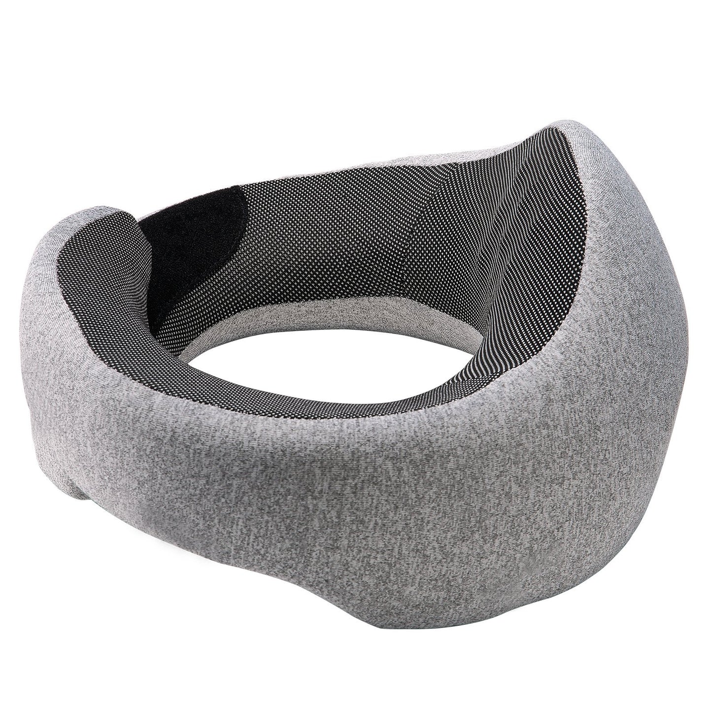 Travel Pillow Double-Layered Memory Foam Neck Pillow For Traveling Black-Gray