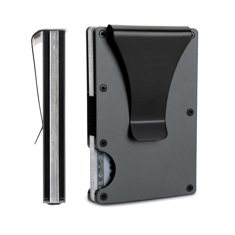 Metal Card Clamp Anti-Magnetic RFID Card Holder