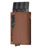 100% Leather RFID Blocking Wallet – Double ID Window, Automatic Up Design, Urban Minimalist