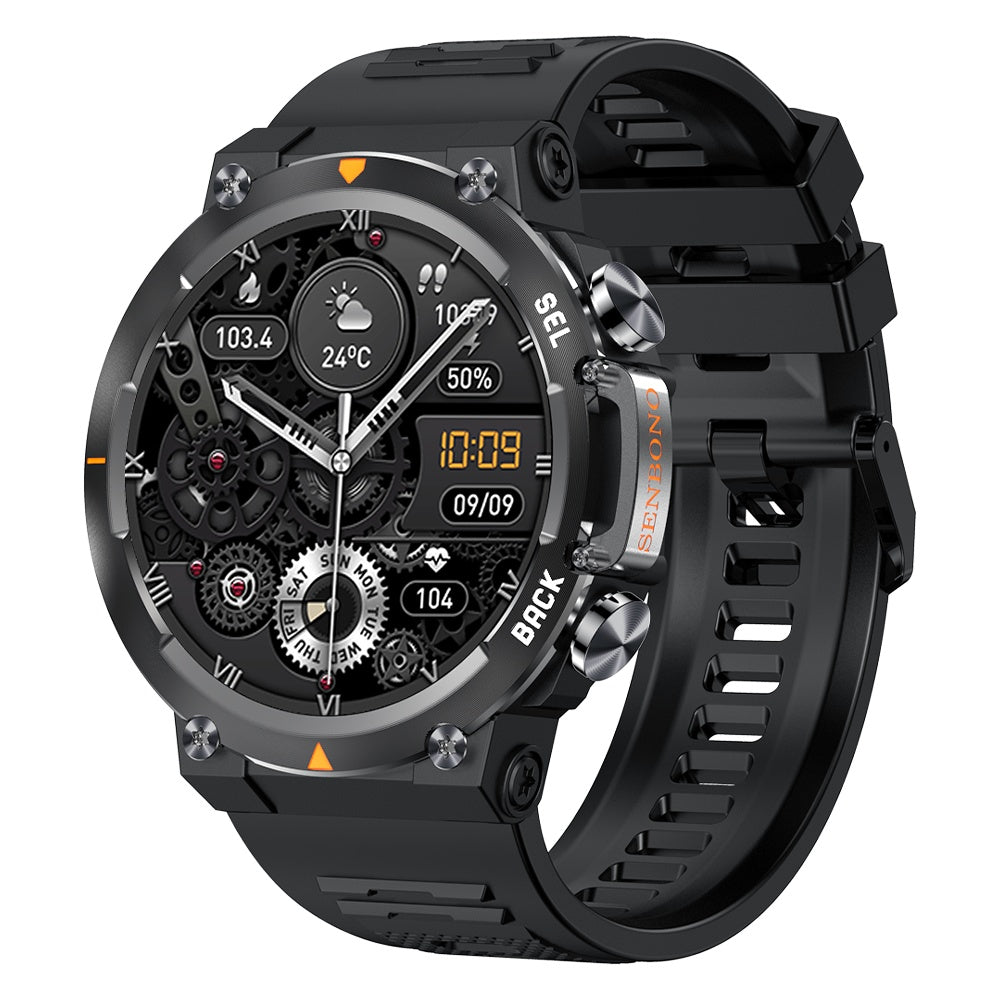 MAX18 Men’s Smartwatch – AMOLED Big Screen with AI Voice and Global Travel Features