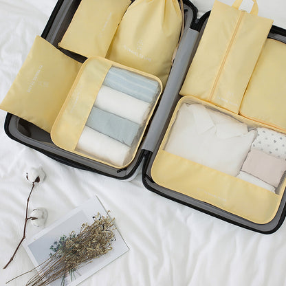 7-Piece Travel Packing Cube Set – Cationic Oxford Cloth Luggage Organizers