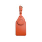 Leather Luggage Tag with Tracker Slot – Stylish Travel ID Case