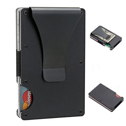 Metal Card Clamp Anti-Magnetic RFID Card Holder