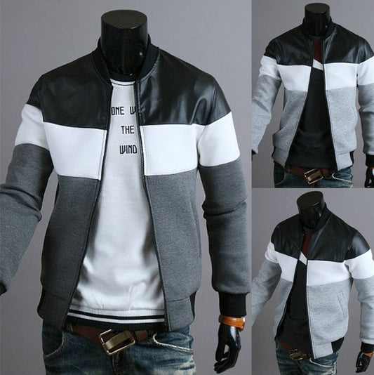 Color-Block Sports Jacket – Lightweight Comfort for Active Travelers