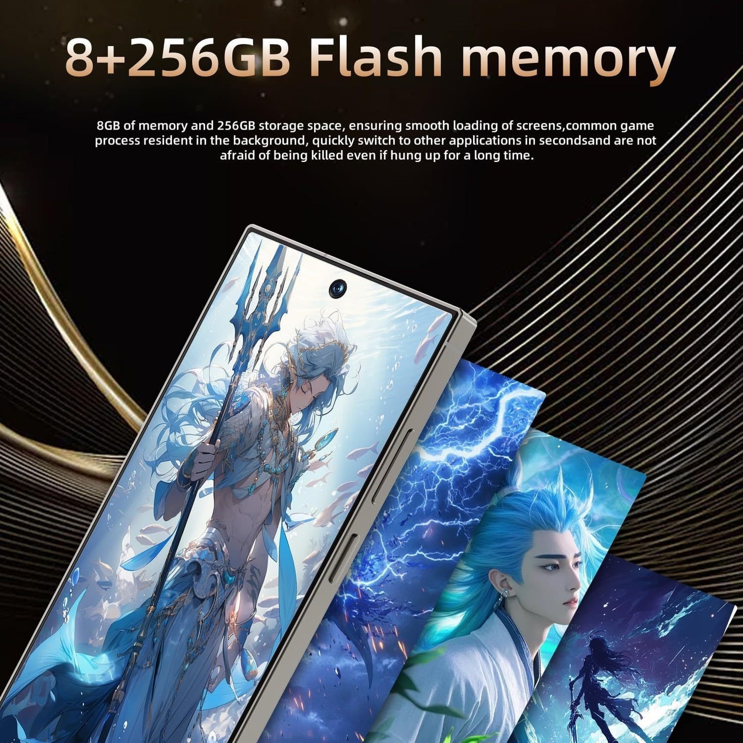 Unlocked 5G Smartphone – 8GB RAM, 256GB Storage, 8000mAh Battery & Stylus