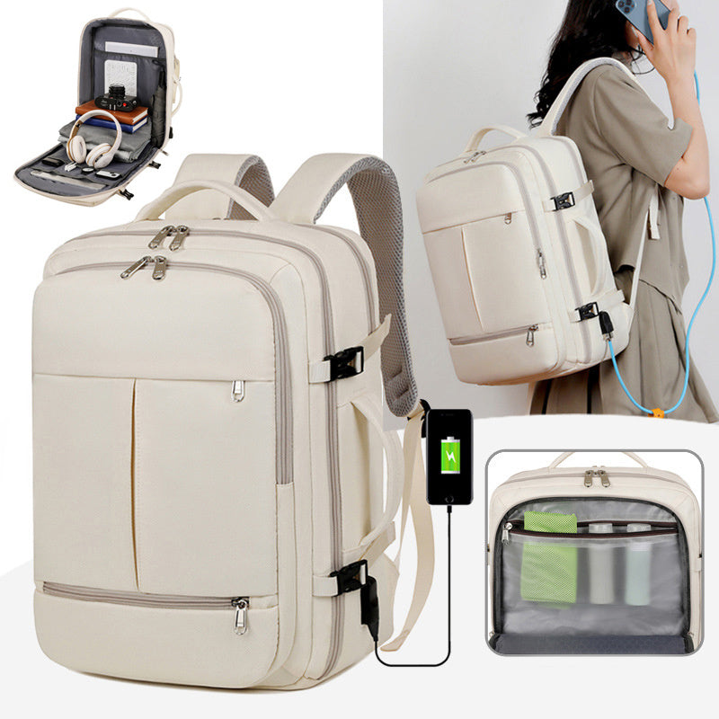 Waterproof Oxford Business Backpack – Fits 15.6-Inch Laptop
