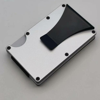 Metal Card Clamp Anti-Magnetic RFID Card Holder