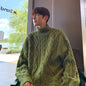 Japanese-Style Retro Jacquard Turtleneck Sweater – A Cozy Classic for the Bitcoin-Bound Traveler