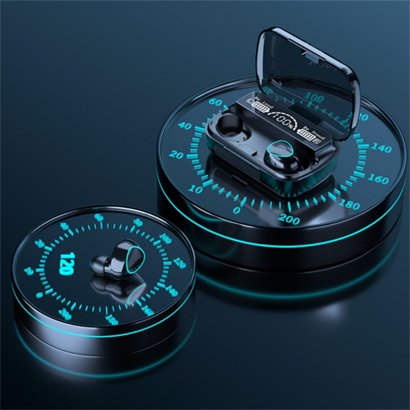Wireless Bluetooth 5.1 Earbuds – Smart Touch Control with LED Display & IPX7 Waterproof