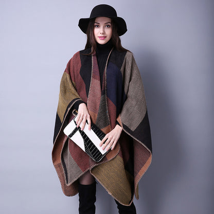 Plaid & Pattern Imitation Cashmere Scarf – Warmth and Style for the Bitcoin Traveler