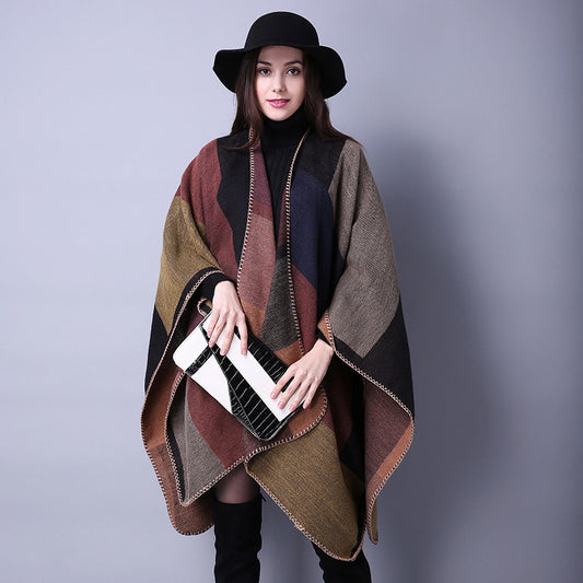 Plaid & Pattern Imitation Cashmere Scarf – Warmth and Style for the Bitcoin Traveler